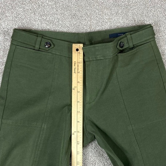 Banana Republic Sloan Utility Pants Womens 6 Olive Green Slim Fit Stretch Office - Picture 9 of 15